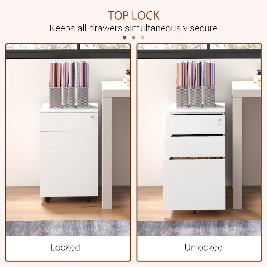Image 997286_ALTMORE13.jpg, Product 997-286 / Price $154.99 - $169.99, Vinsetto Steel File Cabinet with Lock Hanging Bar for Letter A4 Legal Size from Vinsetto on TSC.ca's Home & Garden department