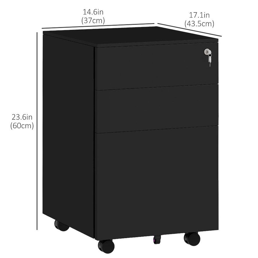 Image 997286_ALTMORE2.jpg, Product 997-286 / Price $154.99 - $169.99, Vinsetto Steel File Cabinet with Lock Hanging Bar for Letter A4 Legal Size from Vinsetto on TSC.ca's Home & Garden department