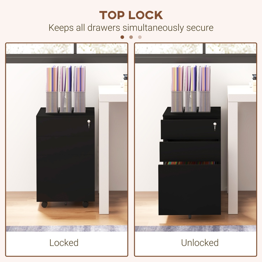 Image 997286_ALTMORE5.jpg, Product 997-286 / Price $154.99 - $169.99, Vinsetto Steel File Cabinet with Lock Hanging Bar for Letter A4 Legal Size from Vinsetto on TSC.ca's Home & Garden department