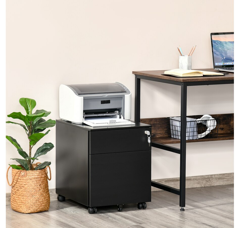 Image 997288_ALTMORE1.jpg, Product 997-288 / Price $139.99 - $149.99, Vinsetto 2-Drawer Filing Cabinet w/ Wheels, Lockable Office Storage Drawer from Vinsetto on TSC.ca's Home & Garden department