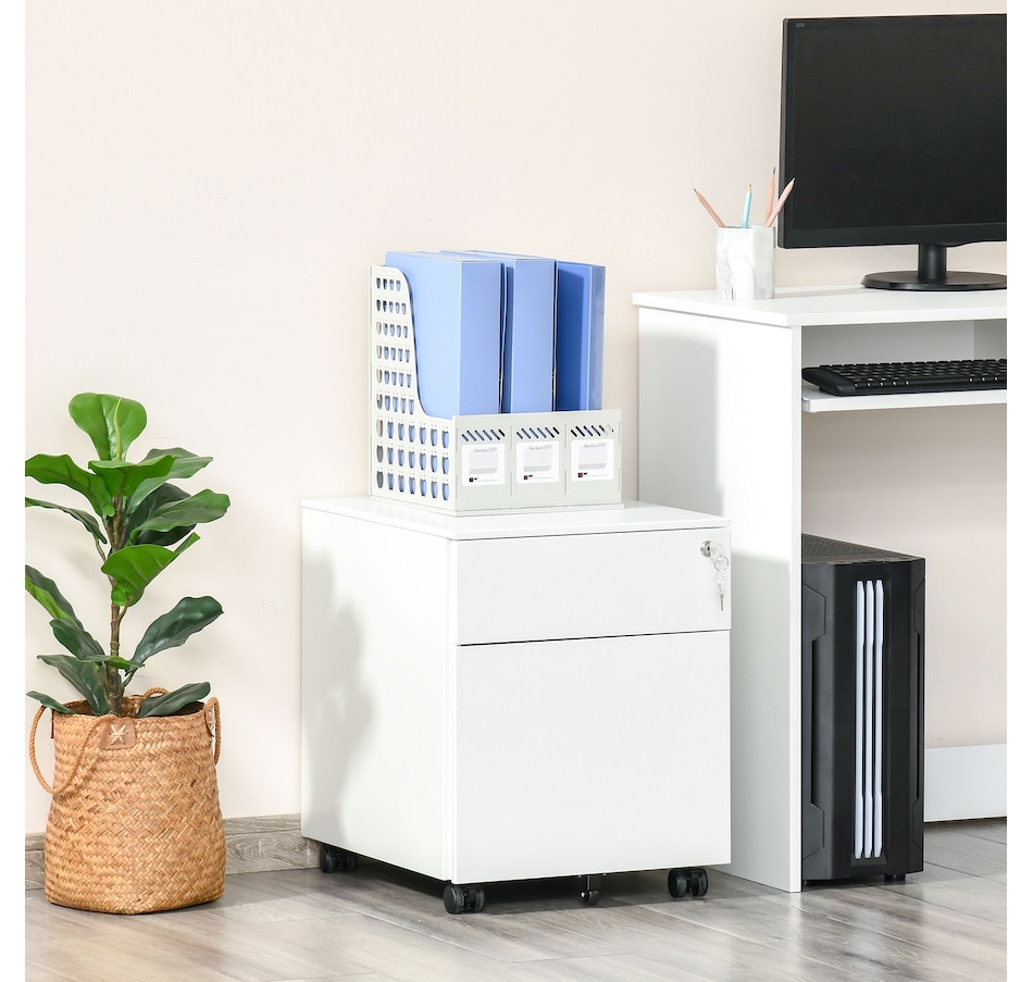 Image 997288_ALTMORE9.jpg, Product 997-288 / Price $139.99 - $149.99, Vinsetto 2-Drawer Filing Cabinet w/ Wheels, Lockable Office Storage Drawer from Vinsetto on TSC.ca's Home & Garden department