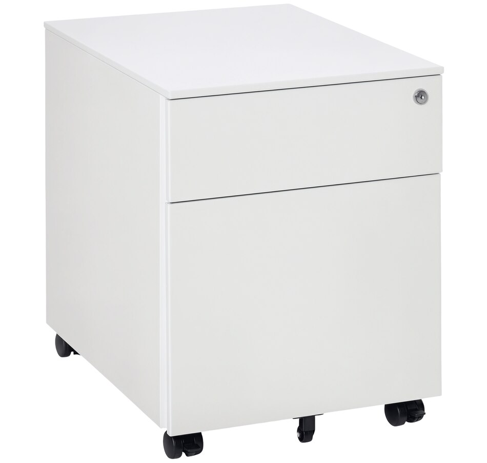 Image 997288_ST02.jpg, Product 997-288 / Price $139.99 - $149.99, Vinsetto 2-Drawer Filing Cabinet w/ Wheels, Lockable Office Storage Drawer from Vinsetto on TSC.ca's Home & Garden department
