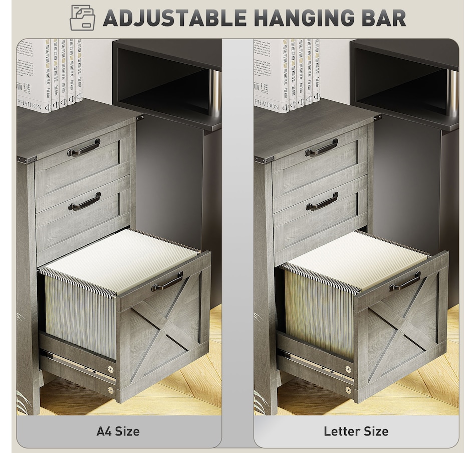 Image 997293_ALTMORE13.jpg, Product 997-293 / Price $109.99 - $112.99, HOMCOM 3 Drawer File Cabinet Filing Cabinet for A4 Letter Size Grey Wash from HOMCOM on TSC.ca's Home & Garden department