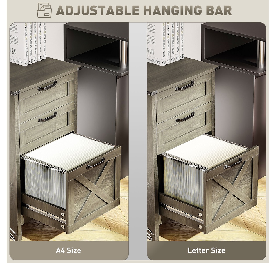 Image 997293_ALTMORE5.jpg, Product 997-293 / Price $109.99 - $112.99, HOMCOM 3 Drawer File Cabinet Filing Cabinet for A4 Letter Size Grey Wash from HOMCOM on TSC.ca's Home & Garden department