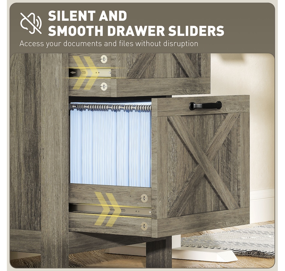 Image 997293_ALTMORE6.jpg, Product 997-293 / Price $109.99 - $112.99, HOMCOM 3 Drawer File Cabinet Filing Cabinet for A4 Letter Size Grey Wash from HOMCOM on TSC.ca's Home & Garden department