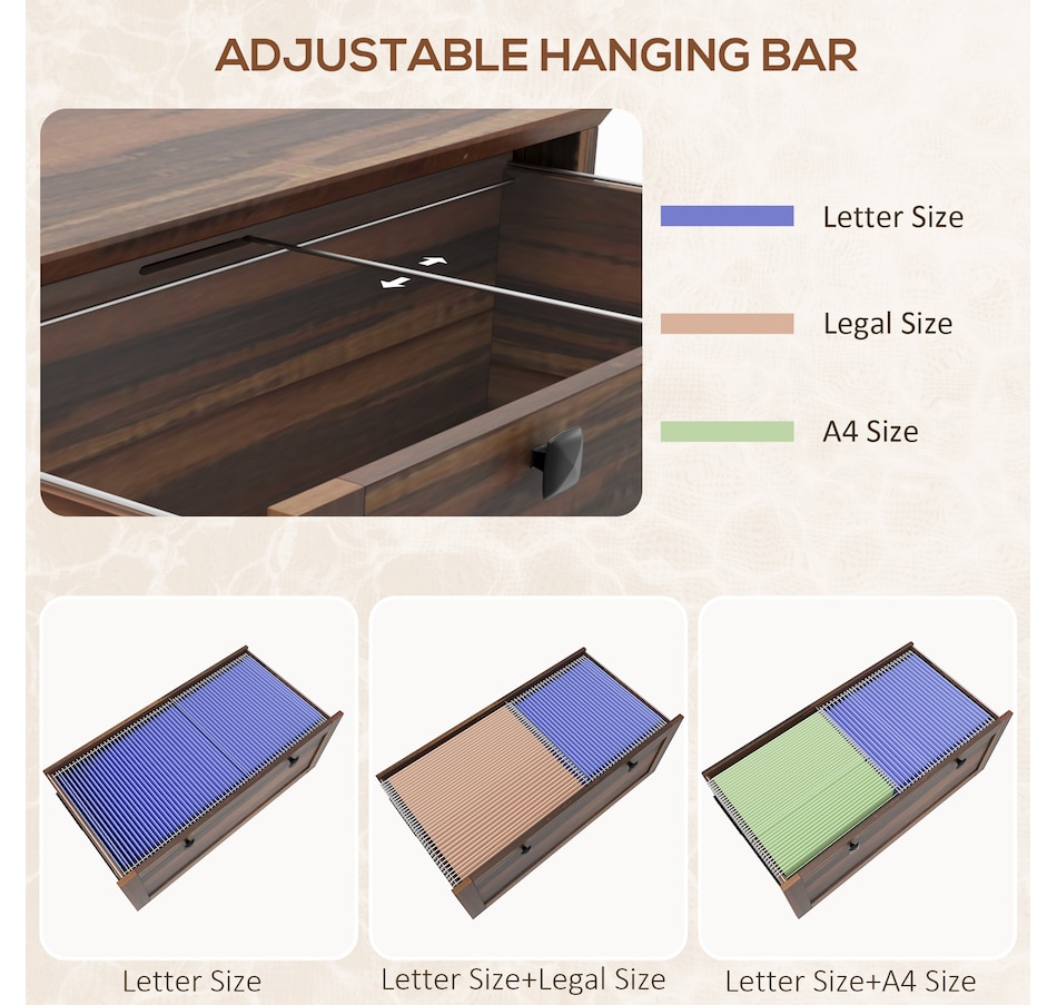 Image 997294_ALTMORE12.jpg, Product 997-294 / Price $124.99 - $162.99, HOMCOM 2 Drawer Filing Cabinet with Lock, Keys and Hanging Bar from HOMCOM on TSC.ca's Home & Garden department