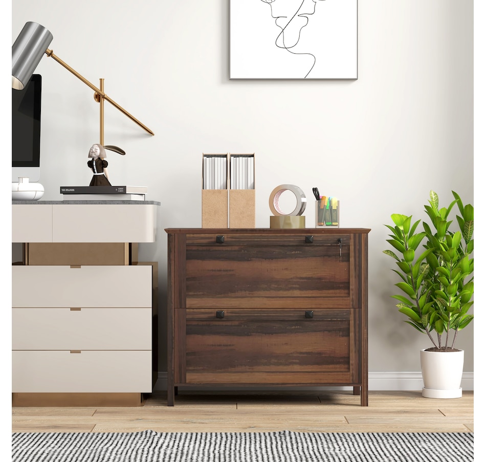 Image 997294_ALTMORE14.jpg, Product 997-294 / Price $124.99 - $162.99, HOMCOM 2 Drawer Filing Cabinet with Lock, Keys and Hanging Bar from HOMCOM on TSC.ca's Home & Garden department