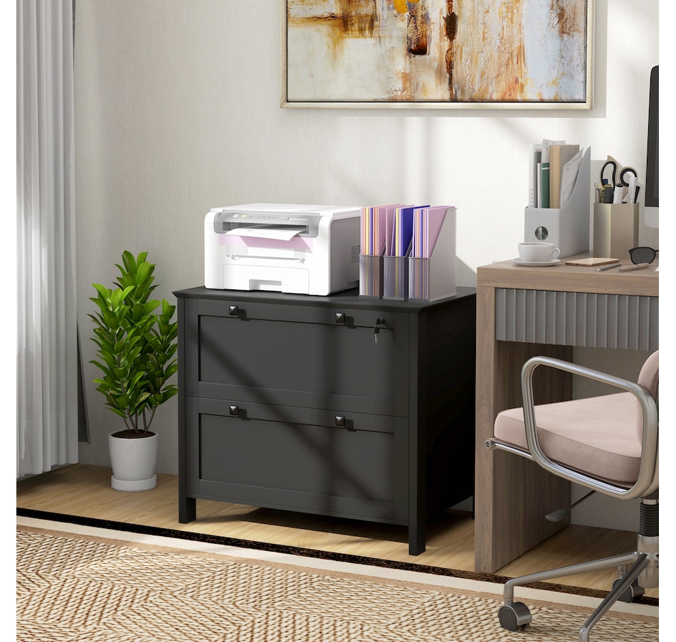 Image 997294_ALTMORE17.jpg, Product 997-294 / Price $124.99 - $162.99, HOMCOM 2 Drawer Filing Cabinet with Lock, Keys and Hanging Bar from HOMCOM on TSC.ca's Home & Garden department