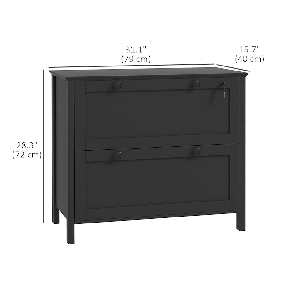 Image 997294_ALTMORE18.jpg, Product 997-294 / Price $124.99 - $162.99, HOMCOM 2 Drawer Filing Cabinet with Lock, Keys and Hanging Bar from HOMCOM on TSC.ca's Home & Garden department