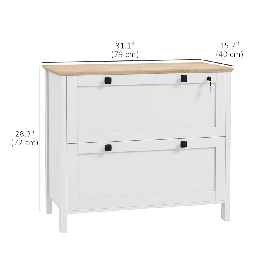 Image 997294_ALTMORE2.jpg, Product 997-294 / Price $124.99 - $162.99, HOMCOM 2 Drawer Filing Cabinet with Lock, Keys and Hanging Bar from HOMCOM on TSC.ca's Home & Garden department