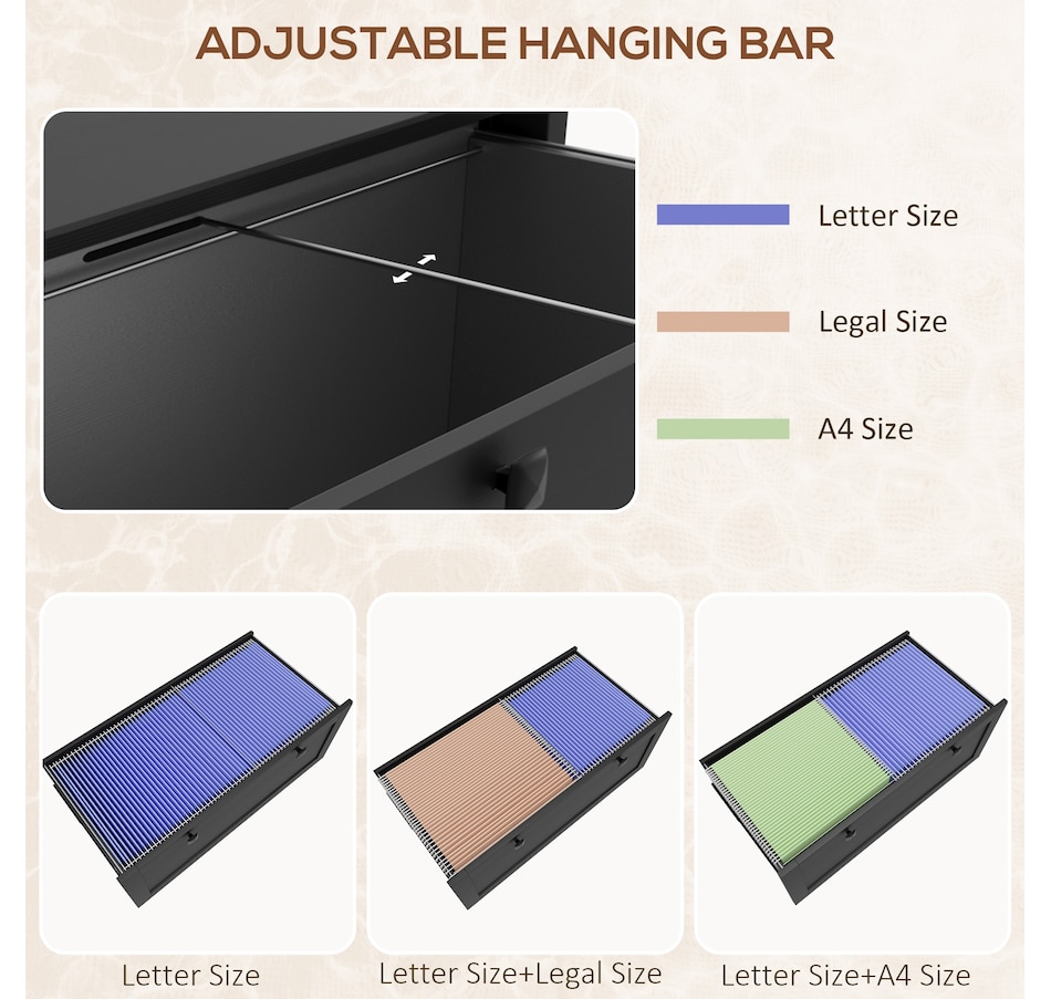 Image 997294_ALTMORE20.jpg, Product 997-294 / Price $124.99 - $162.99, HOMCOM 2 Drawer Filing Cabinet with Lock, Keys and Hanging Bar from HOMCOM on TSC.ca's Home & Garden department