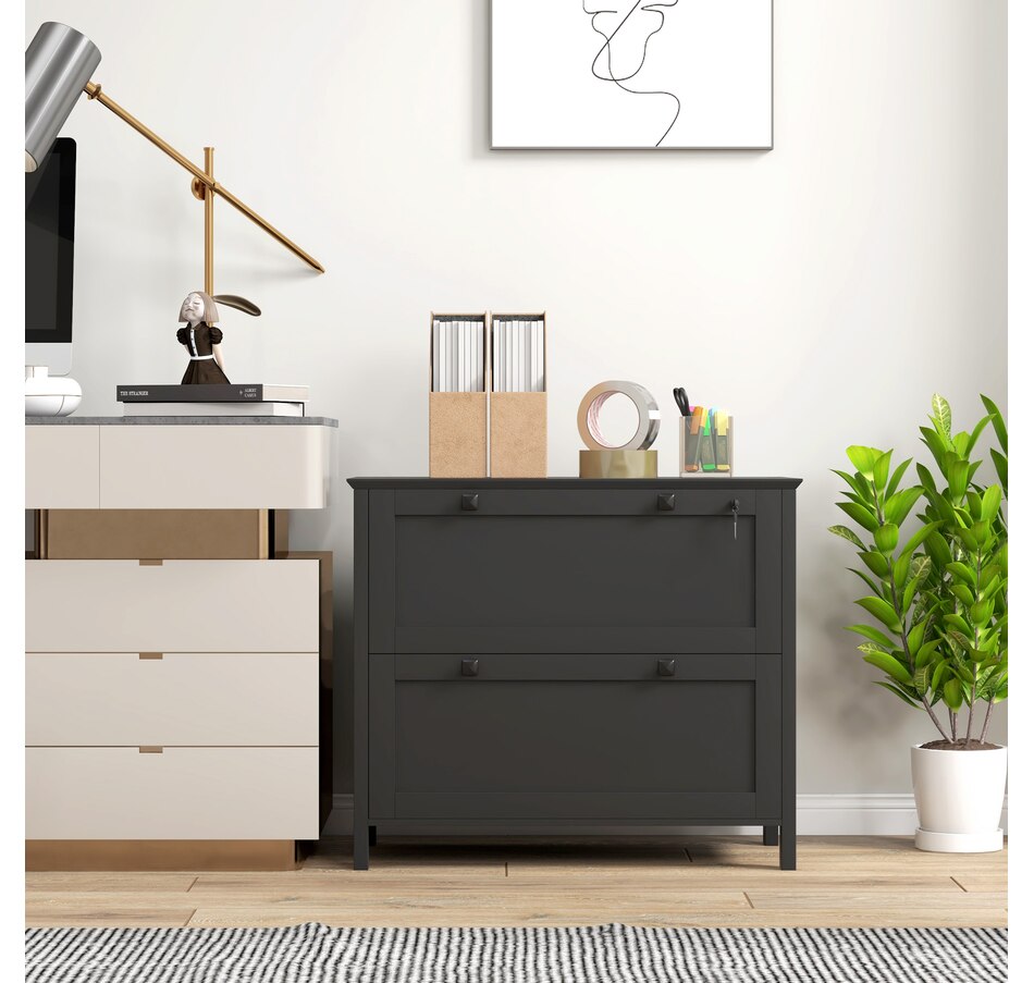 Image 997294_ALTMORE22.jpg, Product 997-294 / Price $124.99 - $162.99, HOMCOM 2 Drawer Filing Cabinet with Lock, Keys and Hanging Bar from HOMCOM on TSC.ca's Home & Garden department