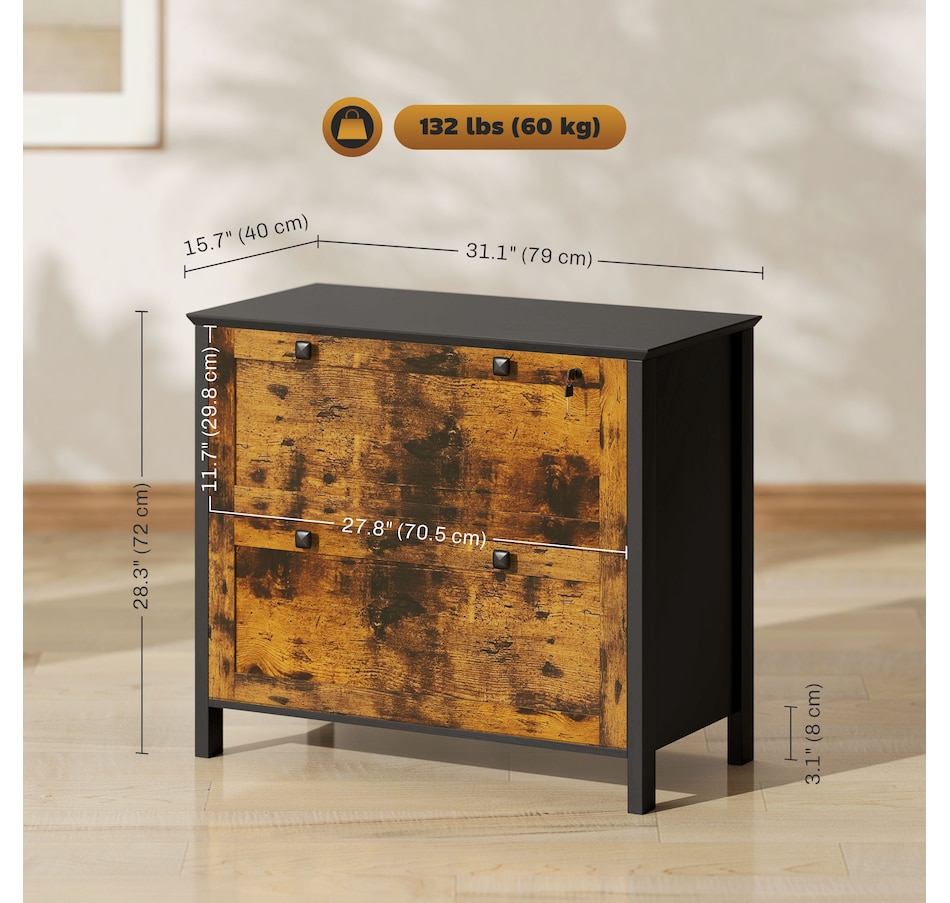 Image 997294_ALTMORE26.jpg, Product 997-294 / Price $124.99 - $162.99, HOMCOM 2 Drawer Filing Cabinet with Lock, Keys and Hanging Bar from HOMCOM on TSC.ca's Home & Garden department