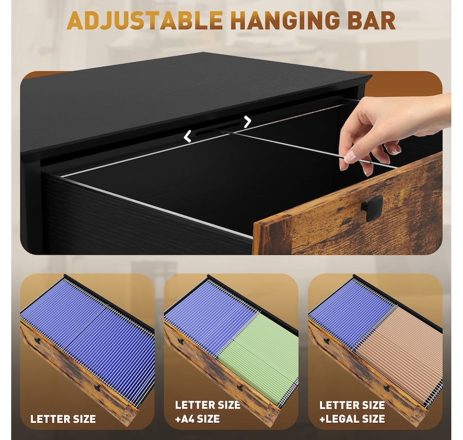 Image 997294_ALTMORE28.jpg, Product 997-294 / Price $124.99 - $162.99, HOMCOM 2 Drawer Filing Cabinet with Lock, Keys and Hanging Bar from HOMCOM on TSC.ca's Home & Garden department