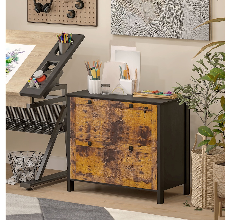 Image 997294_ALTMORE30.jpg, Product 997-294 / Price $124.99 - $162.99, HOMCOM 2 Drawer Filing Cabinet with Lock, Keys and Hanging Bar from HOMCOM on TSC.ca's Home & Garden department