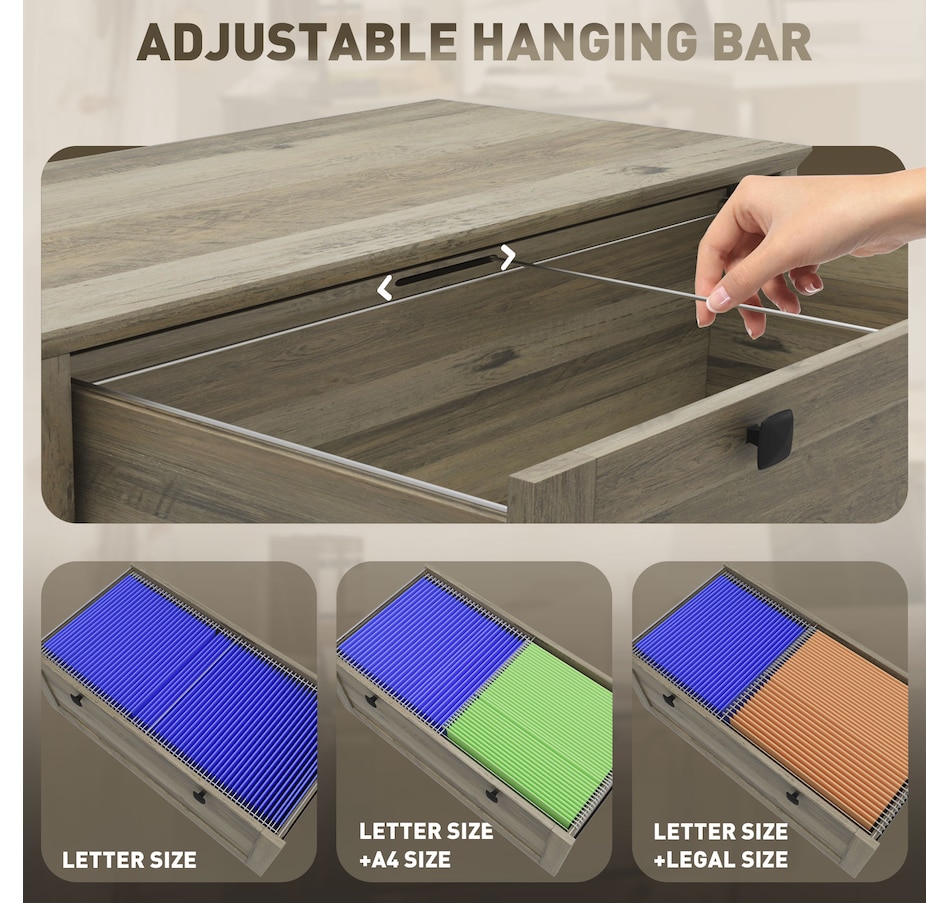 Image 997294_ALTMORE36.jpg, Product 997-294 / Price $124.99 - $162.99, HOMCOM 2 Drawer Filing Cabinet with Lock, Keys and Hanging Bar from HOMCOM on TSC.ca's Home & Garden department