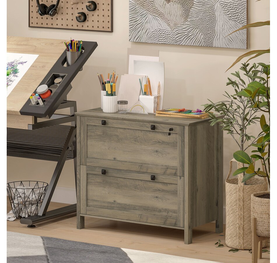 Image 997294_ALTMORE38.jpg, Product 997-294 / Price $124.99 - $162.99, HOMCOM 2 Drawer Filing Cabinet with Lock, Keys and Hanging Bar from HOMCOM on TSC.ca's Home & Garden department