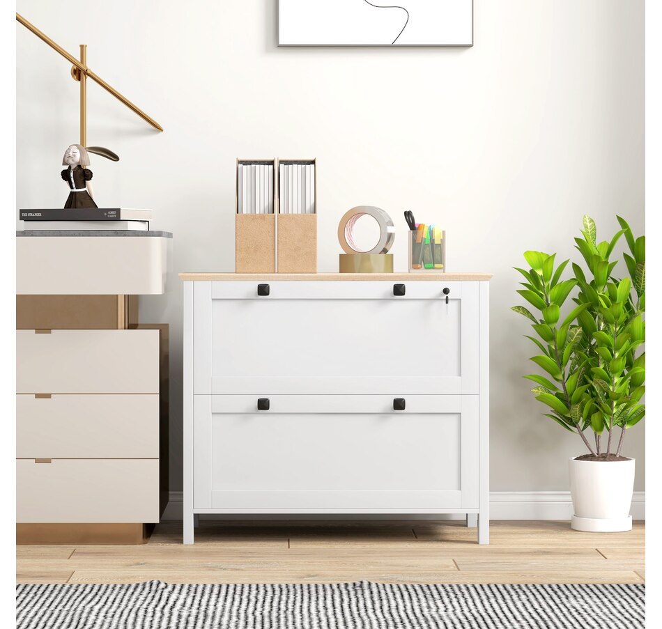 Image 997294_ALTMORE6.jpg, Product 997-294 / Price $124.99 - $162.99, HOMCOM 2 Drawer Filing Cabinet with Lock, Keys and Hanging Bar from HOMCOM on TSC.ca's Home & Garden department