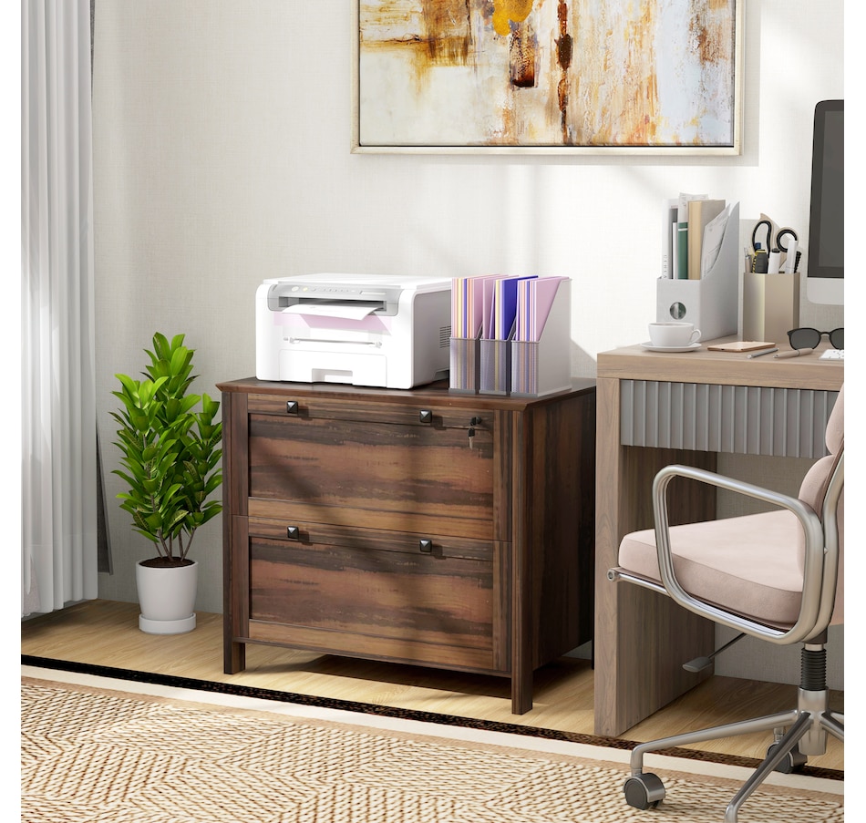 Image 997294_ALTMORE9.jpg, Product 997-294 / Price $124.99 - $162.99, HOMCOM 2 Drawer Filing Cabinet with Lock, Keys and Hanging Bar from HOMCOM on TSC.ca's Home & Garden department