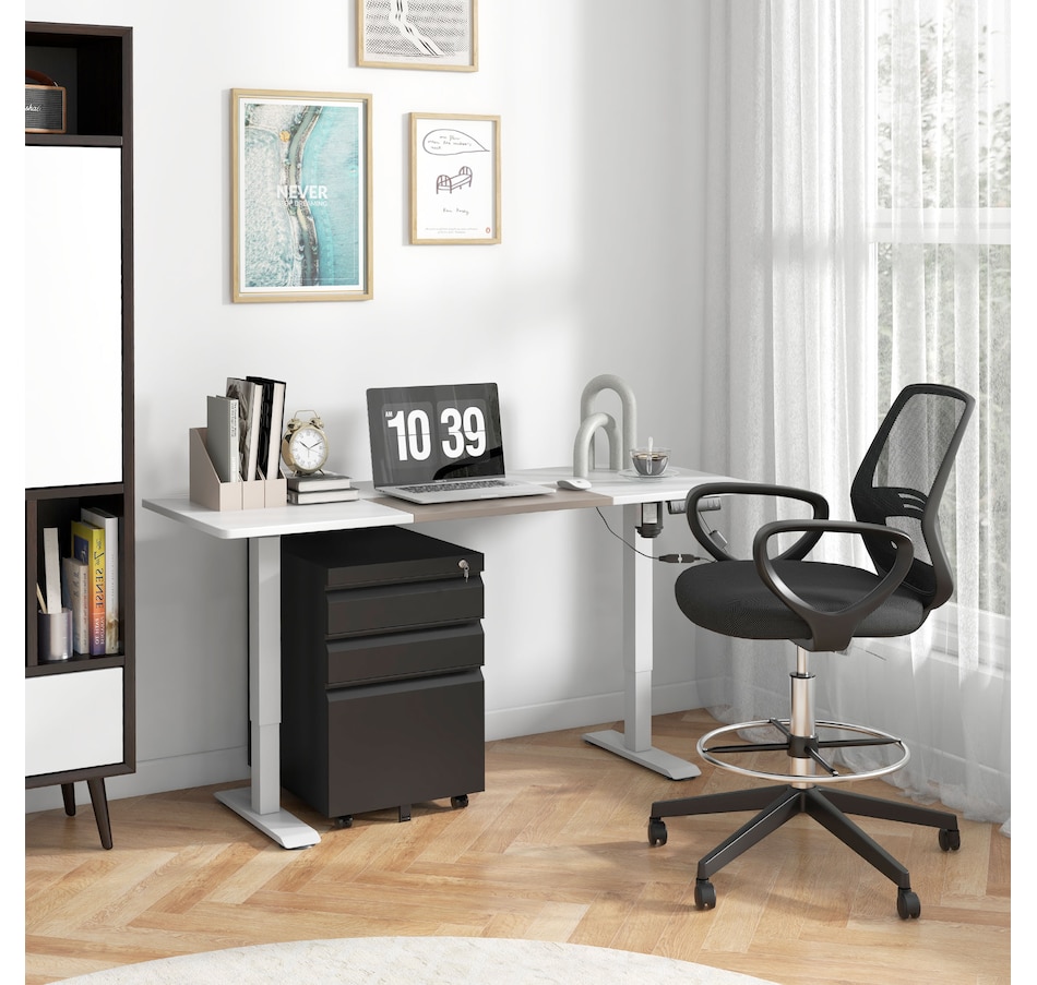 Image 997298_ALTMORE8.jpg, Product 997-298 / Price $189.99 - $194.99, Vinsetto 3 Drawer Filing Cabinet Steel File Cabinet with Lock and Wheels from Vinsetto on TSC.ca's Home & Garden department
