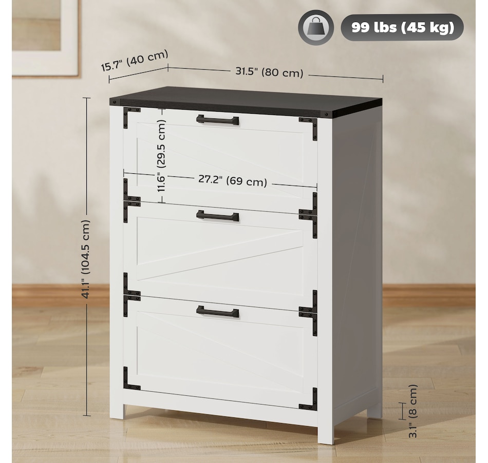 Image 997300_ALTMORE10.jpg, Product 997-300 / Price $154.99 - $169.99, HOMCOM 3 Drawer File Cabinet Lateral Filing Cabinet for Home Office, Grey from HOMCOM on TSC.ca's Home & Garden department