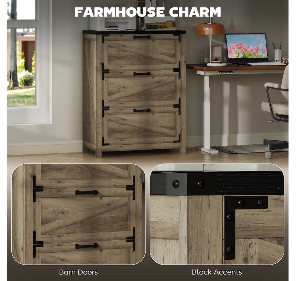 Image 997300_ALTMORE3.jpg, Product 997-300 / Price $154.99 - $169.99, HOMCOM 3 Drawer File Cabinet Lateral Filing Cabinet for Home Office, Grey from HOMCOM on TSC.ca's Home & Garden department