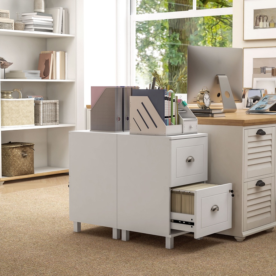 Image 997302_ALTMORE16.jpg, Product 997-302 / Price $94.99, HOMCOM Lockable 2 Drawer File Cabinet with Hanging Bars for A4 and Letter from HOMCOM on TSC.ca's Home & Garden department
