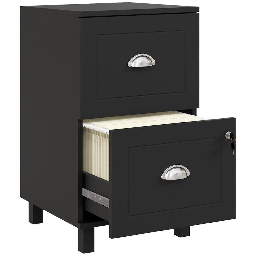 Image 997302_ST01.jpg, Product 997-302 / Price $94.99, HOMCOM Lockable 2 Drawer File Cabinet with Hanging Bars for A4 and Letter from HOMCOM on TSC.ca's Home & Garden department