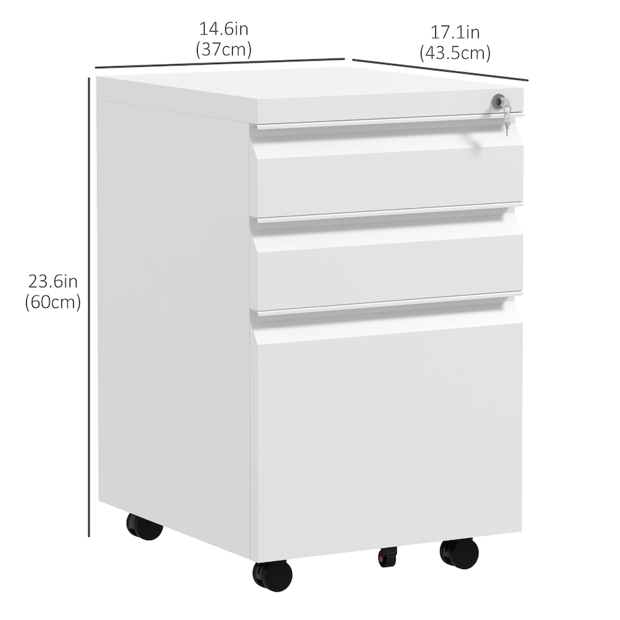 Image 997304_ALTMORE10.jpg, Product 997-304 / Price $179.99, Vinsetto Steel File Cabinet with Lock Hanging Bar for Letter A4 Legal Size from Vinsetto on TSC.ca's Home & Garden department