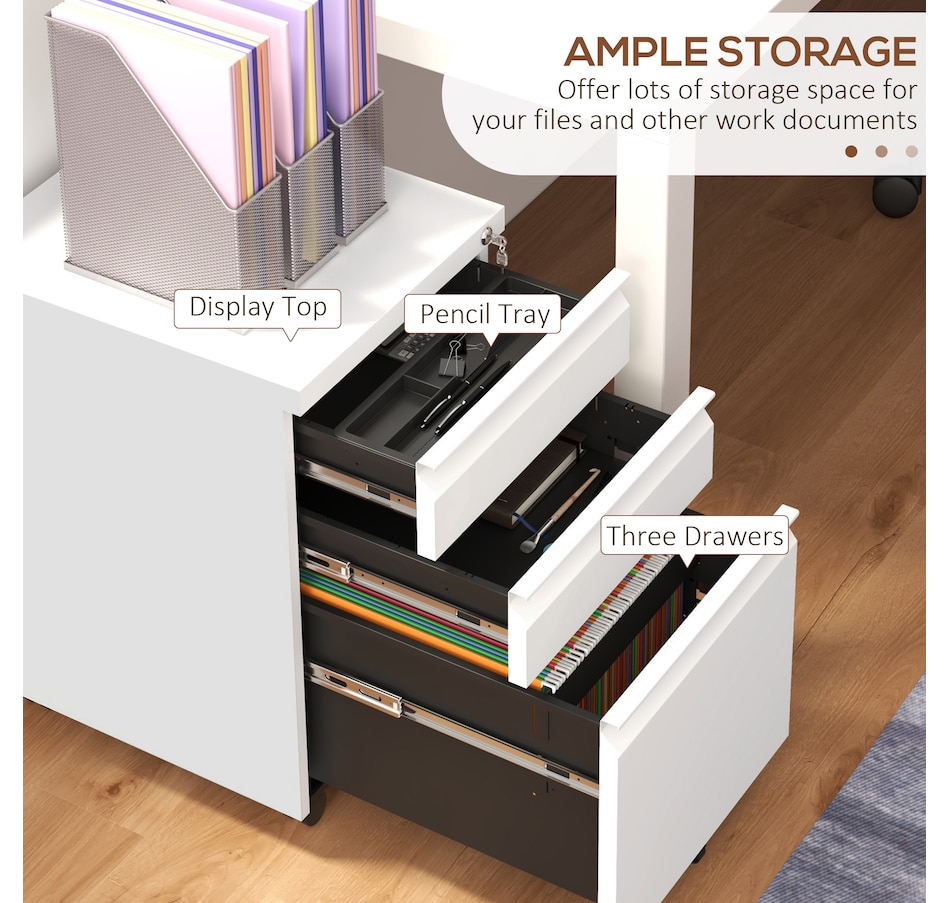 Image 997304_ALTMORE11.jpg, Product 997-304 / Price $169.99, Vinsetto Steel File Cabinet with Lock Hanging Bar for Letter A4 Legal Size from Vinsetto on TSC.ca's Home & Garden department