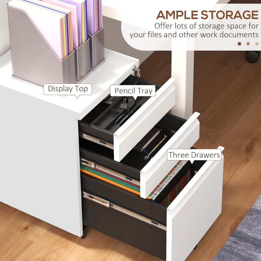 Image 997304_ALTMORE11.jpg, Product 997-304 / Price $179.99, Vinsetto Steel File Cabinet with Lock Hanging Bar for Letter A4 Legal Size from Vinsetto on TSC.ca's Home & Garden department