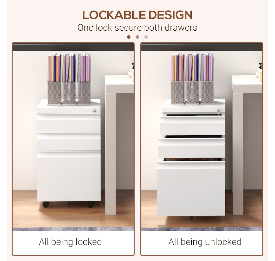 Image 997304_ALTMORE13.jpg, Product 997-304 / Price $169.99, Vinsetto Steel File Cabinet with Lock Hanging Bar for Letter A4 Legal Size from Vinsetto on TSC.ca's Home & Garden department