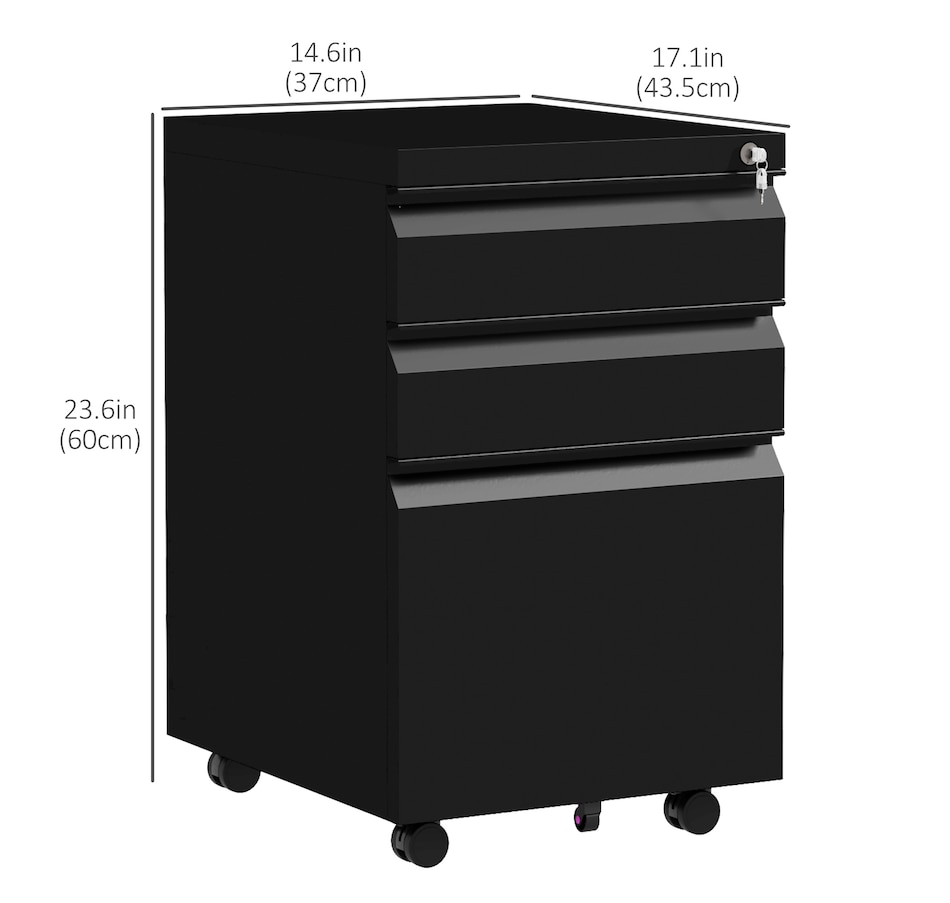 Image 997304_ALTMORE2.jpg, Product 997-304 / Price $169.99, Vinsetto Steel File Cabinet with Lock Hanging Bar for Letter A4 Legal Size from Vinsetto on TSC.ca's Home & Garden department