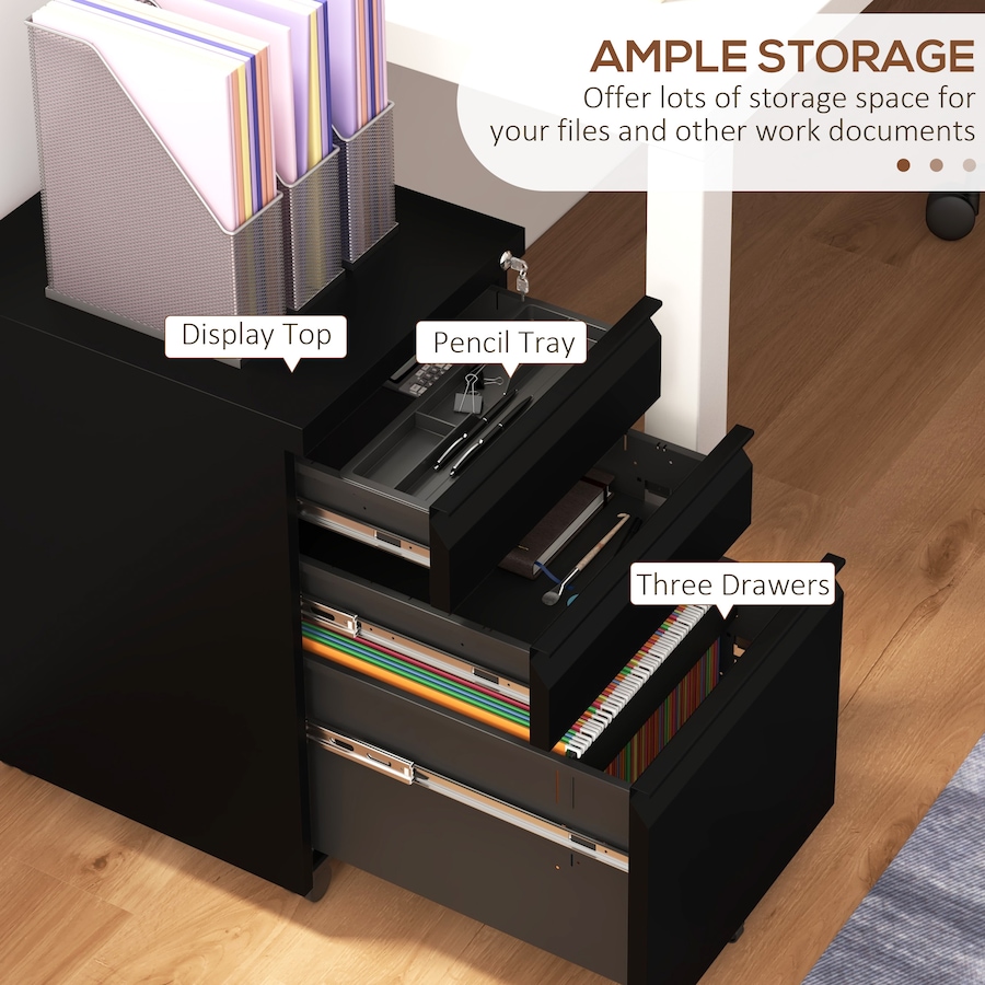 Image 997304_ALTMORE3.jpg, Product 997-304 / Price $179.99, Vinsetto Steel File Cabinet with Lock Hanging Bar for Letter A4 Legal Size from Vinsetto on TSC.ca's Home & Garden department