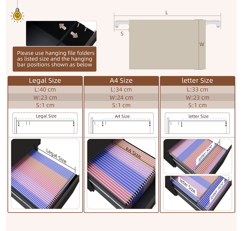 Image 997304_ALTMORE4.jpg, Product 997-304 / Price $169.99, Vinsetto Steel File Cabinet with Lock Hanging Bar for Letter A4 Legal Size from Vinsetto on TSC.ca's Home & Garden department