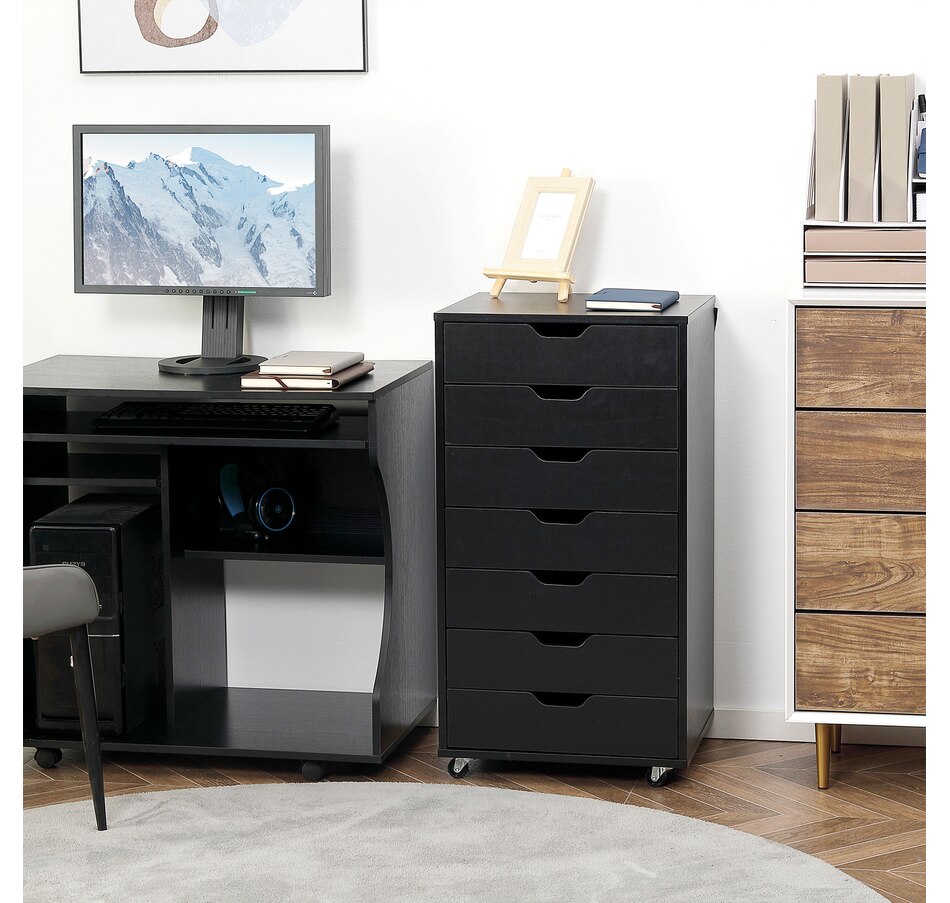 Image 997306_ALTMORE1.jpg, Product 997-306 / Price $154.99 - $169.99, Vinsetto Mobile Filing Cabinet with Drawers File Cabinet with Wheels Black from Vinsetto on TSC.ca's Home & Garden department