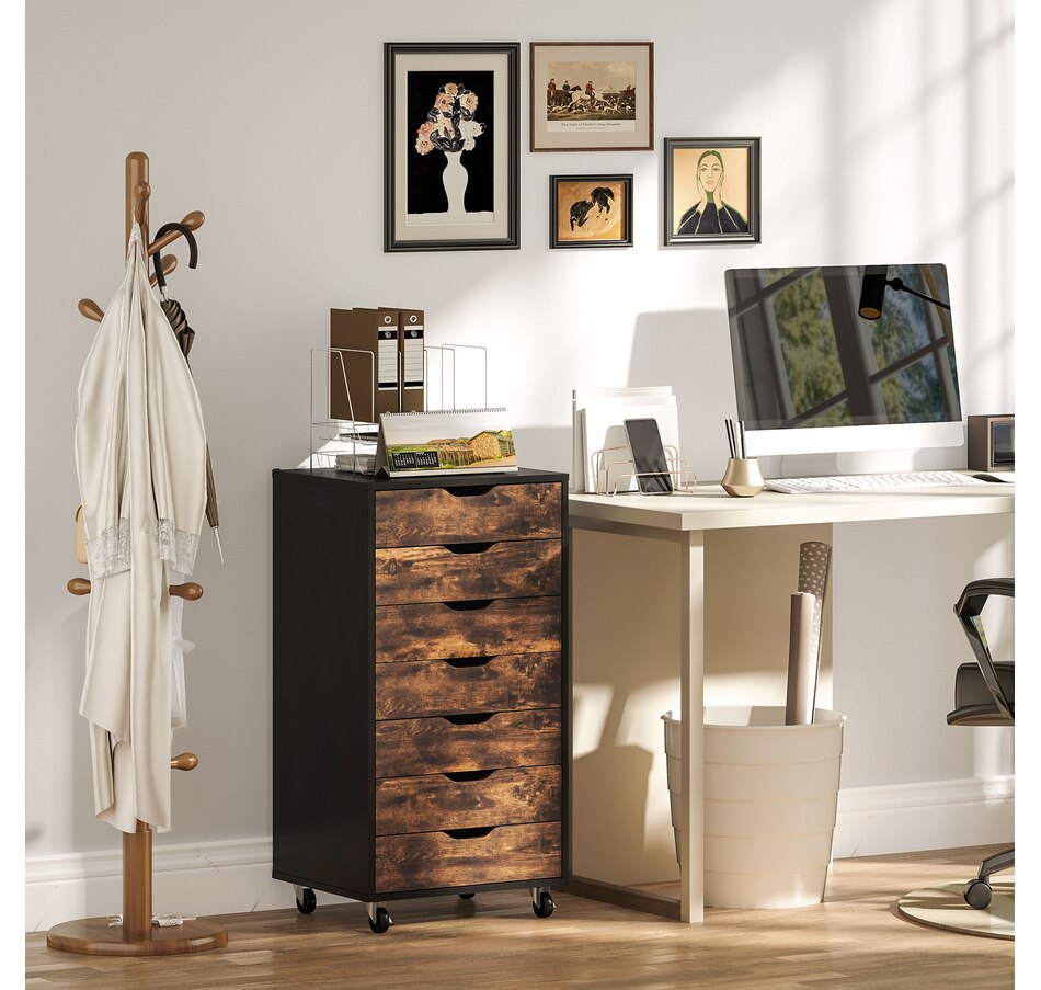 Image 997306_ALTMORE17.jpg, Product 997-306 / Price $154.99 - $169.99, Vinsetto Mobile Filing Cabinet with Drawers File Cabinet with Wheels Black from Vinsetto on TSC.ca's Home & Garden department