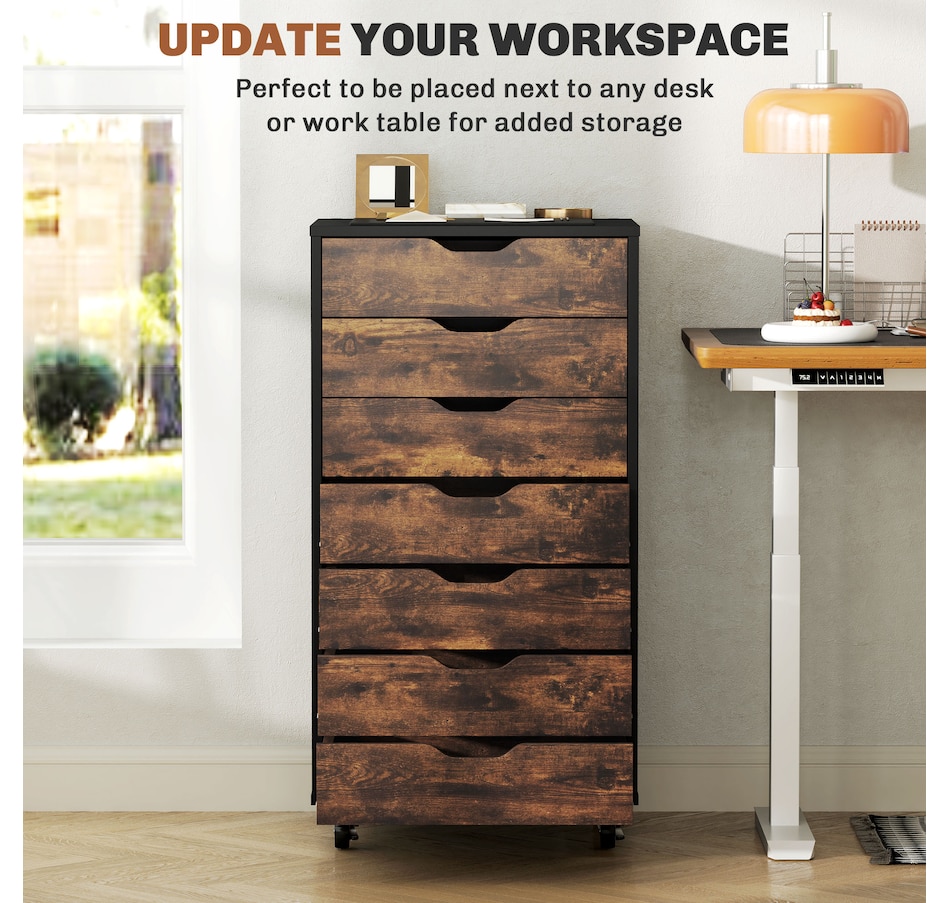 Image 997306_ALTMORE19.jpg, Product 997-306 / Price $154.99 - $169.99, Vinsetto Mobile Filing Cabinet with Drawers File Cabinet with Wheels Black from Vinsetto on TSC.ca's Home & Garden department