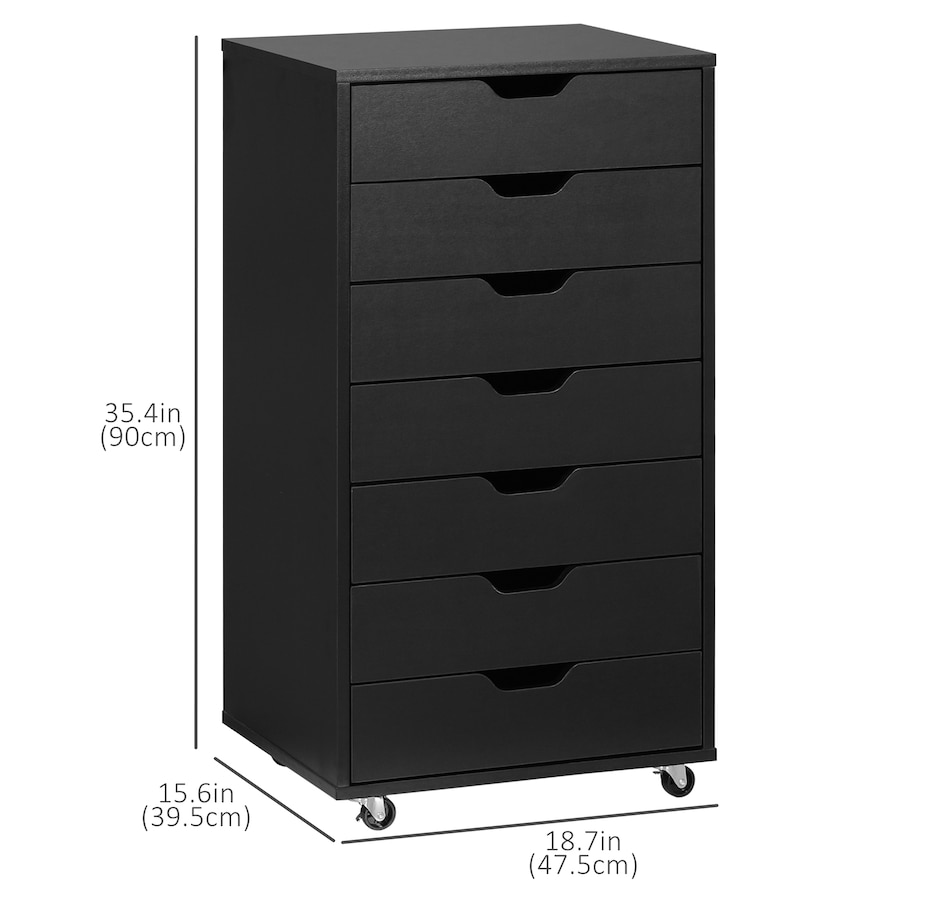 Image 997306_ALTMORE2.jpg, Product 997-306 / Price $154.99 - $169.99, Vinsetto Mobile Filing Cabinet with Drawers File Cabinet with Wheels Black from Vinsetto on TSC.ca's Home & Garden department