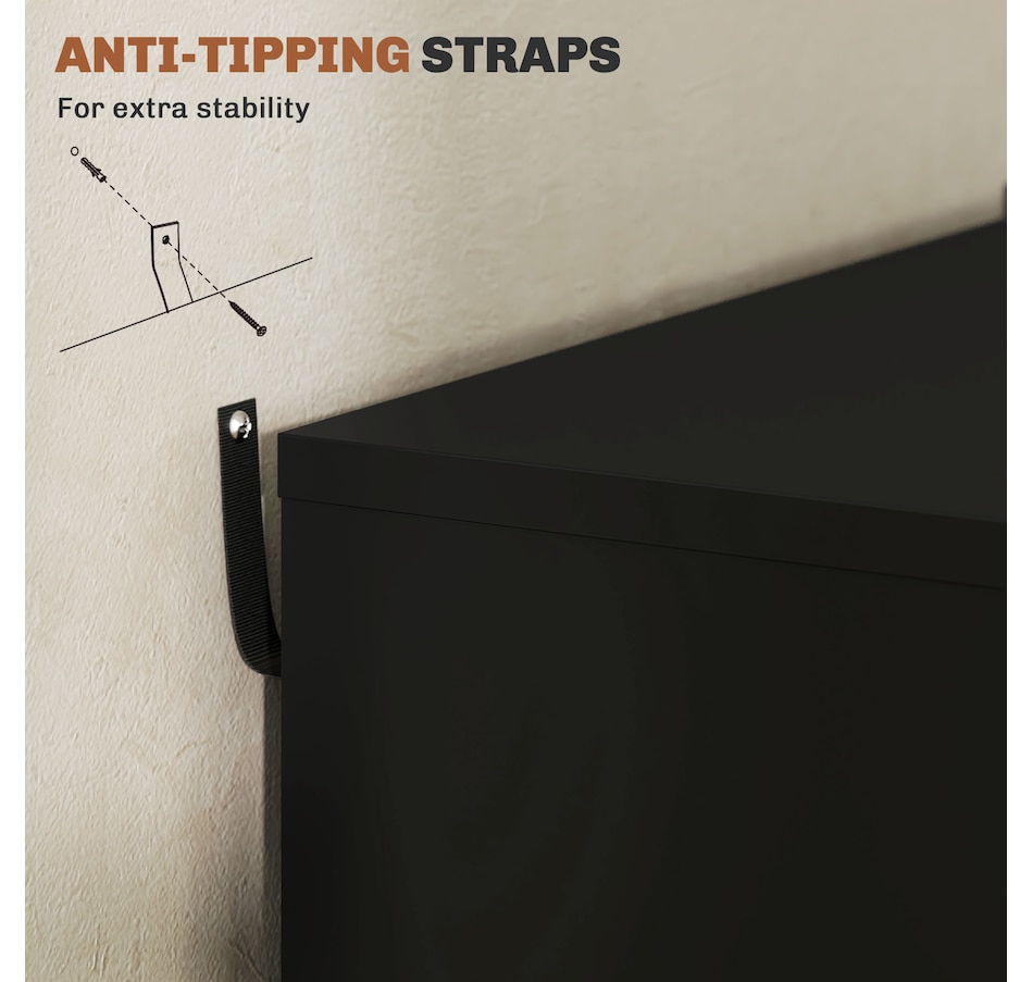 Image 997306_ALTMORE22.jpg, Product 997-306 / Price $154.99 - $169.99, Vinsetto Mobile Filing Cabinet with Drawers File Cabinet with Wheels Black from Vinsetto on TSC.ca's Home & Garden department