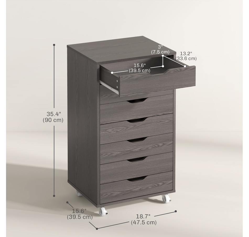 Image 997306_ALTMORE26.jpg, Product 997-306 / Price $154.99 - $169.99, Vinsetto Mobile Filing Cabinet with Drawers File Cabinet with Wheels Black from Vinsetto on TSC.ca's Home & Garden department