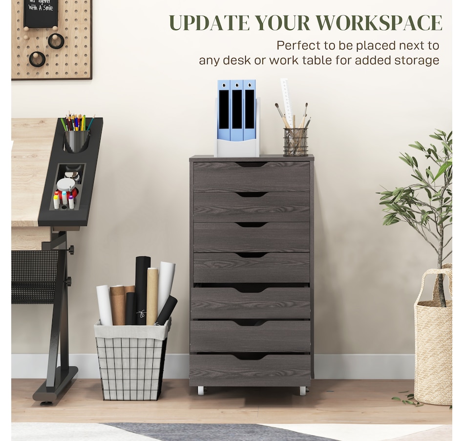 Image 997306_ALTMORE27.jpg, Product 997-306 / Price $154.99 - $169.99, Vinsetto Mobile Filing Cabinet with Drawers File Cabinet with Wheels Black from Vinsetto on TSC.ca's Home & Garden department