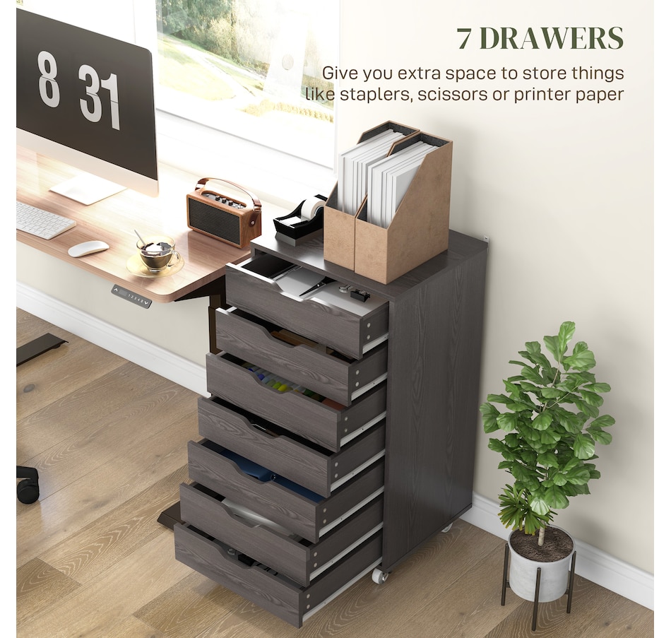 Image 997306_ALTMORE28.jpg, Product 997-306 / Price $154.99 - $169.99, Vinsetto Mobile Filing Cabinet with Drawers File Cabinet with Wheels Black from Vinsetto on TSC.ca's Home & Garden department