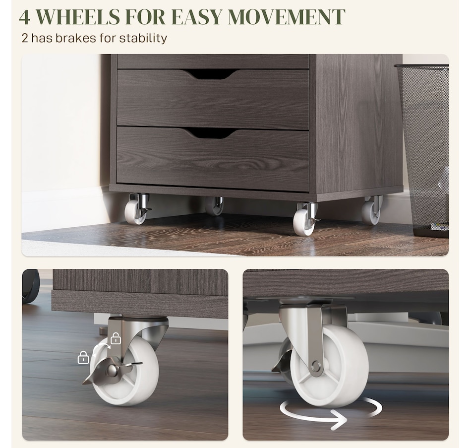 Image 997306_ALTMORE29.jpg, Product 997-306 / Price $154.99 - $169.99, Vinsetto Mobile Filing Cabinet with Drawers File Cabinet with Wheels Black from Vinsetto on TSC.ca's Home & Garden department