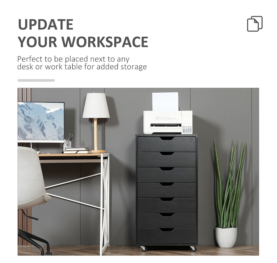 Image 997306_ALTMORE3.jpg, Product 997-306 / Price $154.99 - $169.99, Vinsetto Mobile Filing Cabinet with Drawers File Cabinet with Wheels Black from Vinsetto on TSC.ca's Home & Garden department