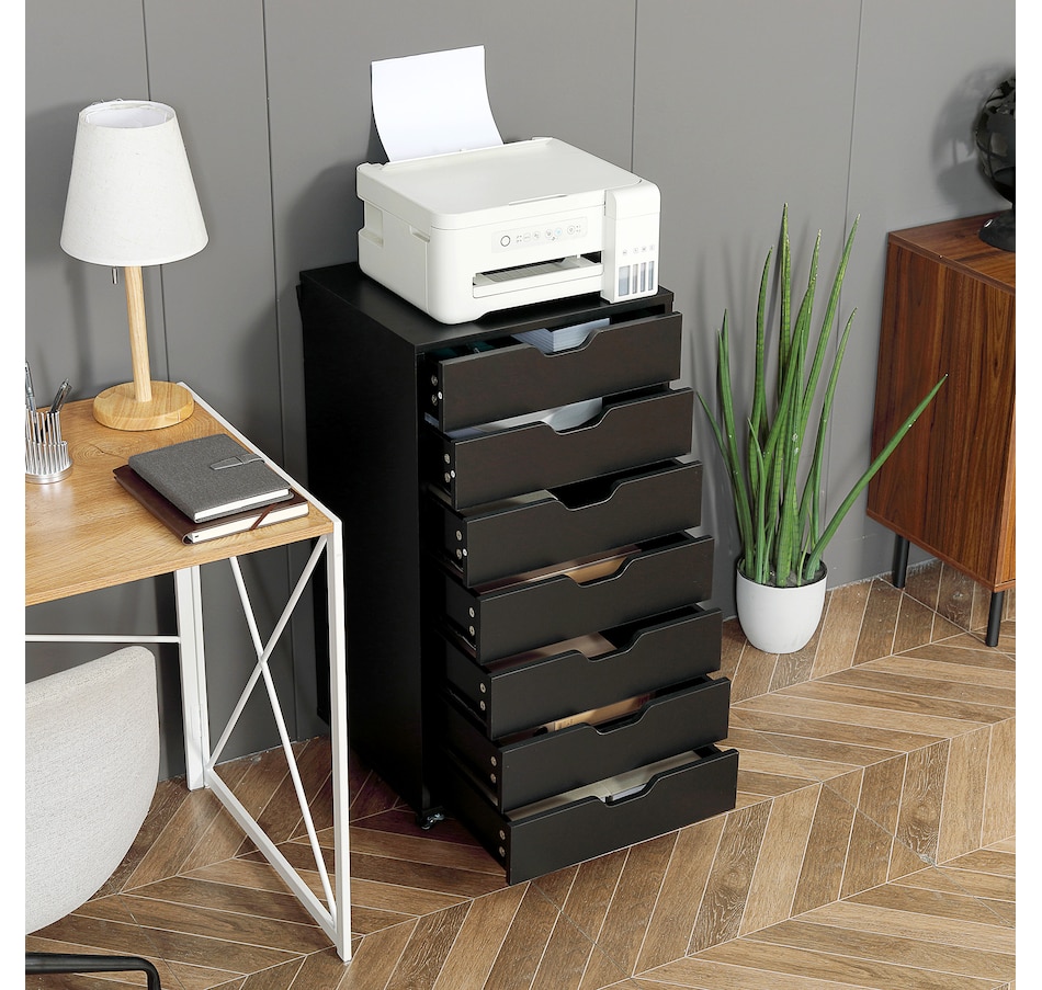 Image 997306_ALTMORE7.jpg, Product 997-306 / Price $154.99 - $169.99, Vinsetto Mobile Filing Cabinet with Drawers File Cabinet with Wheels Black from Vinsetto on TSC.ca's Home & Garden department