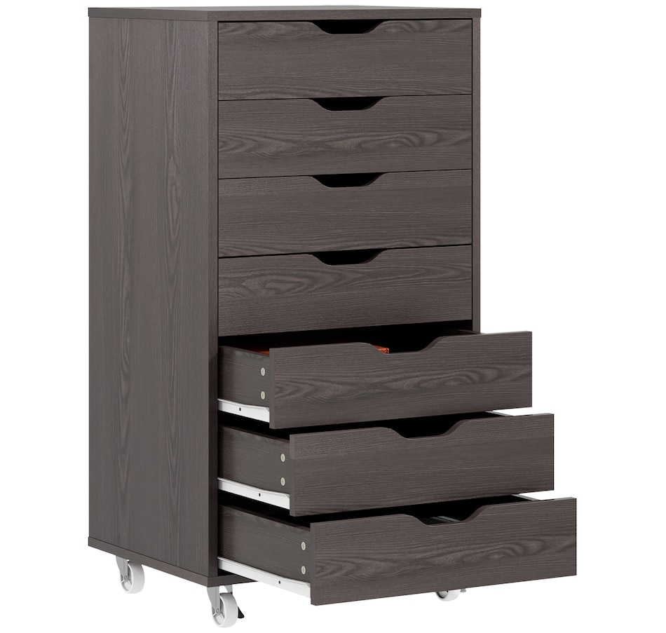 Image 997306_ST04.jpg, Product 997-306 / Price $154.99 - $169.99, Vinsetto Mobile Filing Cabinet with Drawers File Cabinet with Wheels Black from Vinsetto on TSC.ca's Home & Garden department