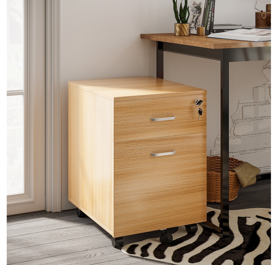 Image 997307_ALTMORE1.jpg, Product 997-307 / Price $91.99 - $92.99, Vinsetto Locking 2 Drawer File Cabinet Rolling Filing Cabinet with Wheels from Vinsetto on TSC.ca's Home & Garden department