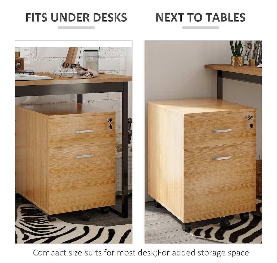 Image 997307_ALTMORE4.jpg, Product 997-307 / Price $91.99 - $92.99, Vinsetto Locking 2 Drawer File Cabinet Rolling Filing Cabinet with Wheels from Vinsetto on TSC.ca's Home & Garden department