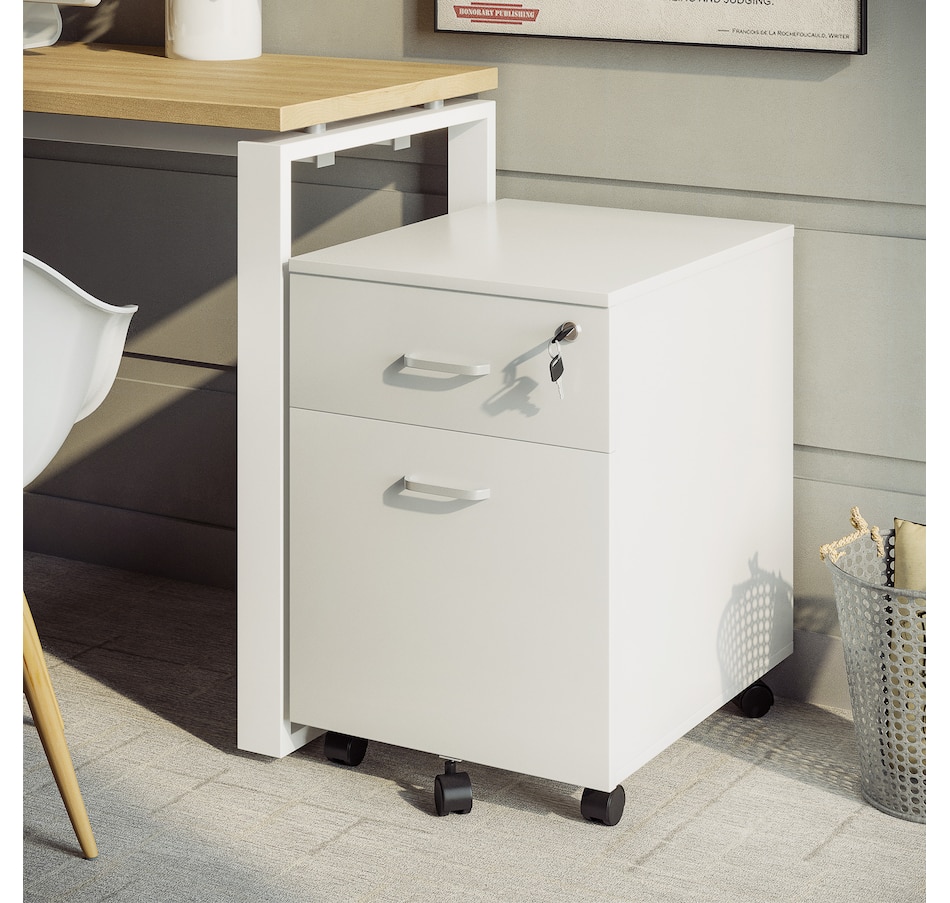 Image 997307_ALTMORE9.jpg, Product 997-307 / Price $91.99 - $92.99, Vinsetto Locking 2 Drawer File Cabinet Rolling Filing Cabinet with Wheels from Vinsetto on TSC.ca's Home & Garden department